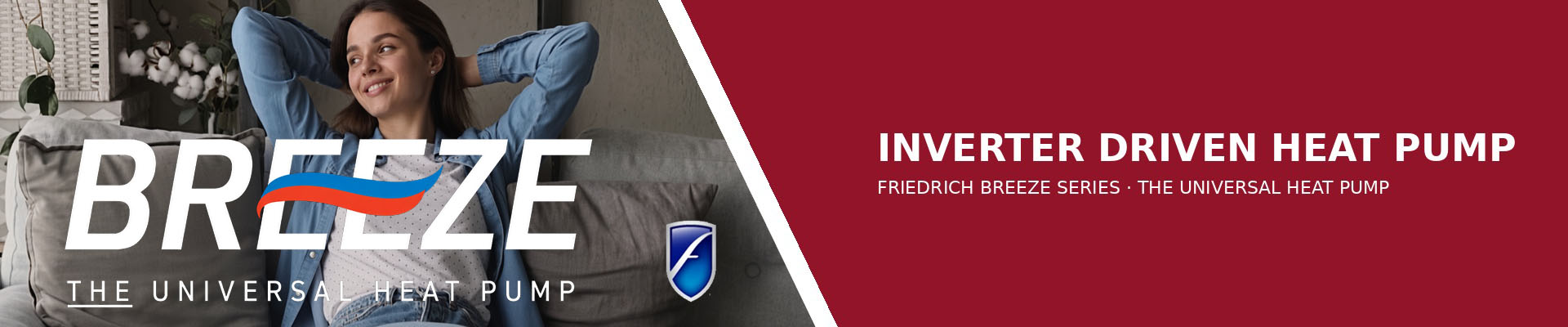 Friedrich Breeze inverter-driven universal heat pump